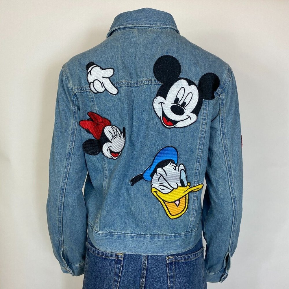 ZARA Disney Jean Jacket Mickey Minnie Donald Denim